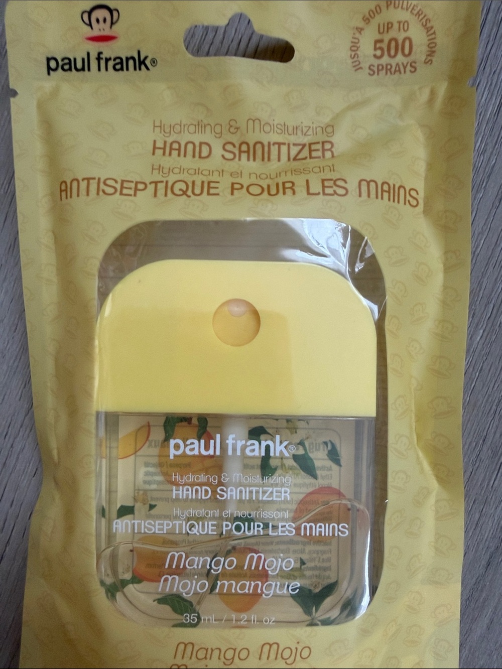 Paul Frank Mango Mojo Hydrating Hand Sanitizer Spray - Yellow